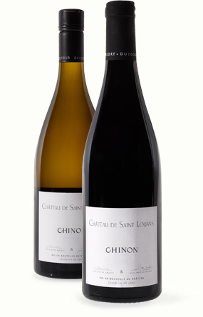 les vins rouge et blanc du Château de Saint Louans